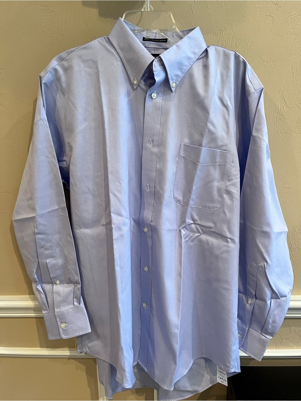 Lands' End Light Blue Button-Down Dress Shirt